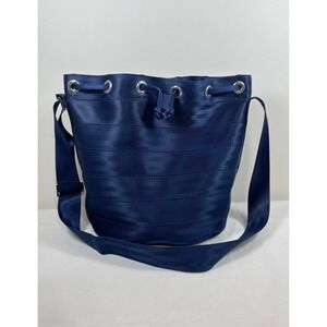 Harveys Seatbelt‎ Bag Indigo Berkeley Bucket Blue Hobo Durable Y2K RARE Made USA